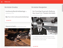 Tablet Screenshot of feuerwehr-bedburg-hau.de